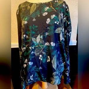 Preston & York Ladies size XL Floral Blouse